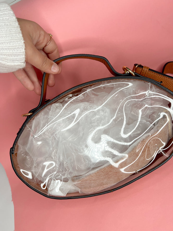 Meet Me In The End Zone Clear Purse