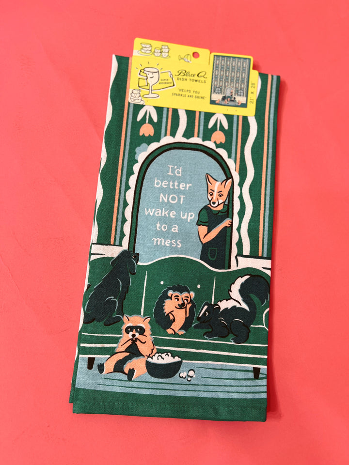 Wake Up To Mess Dish Towel