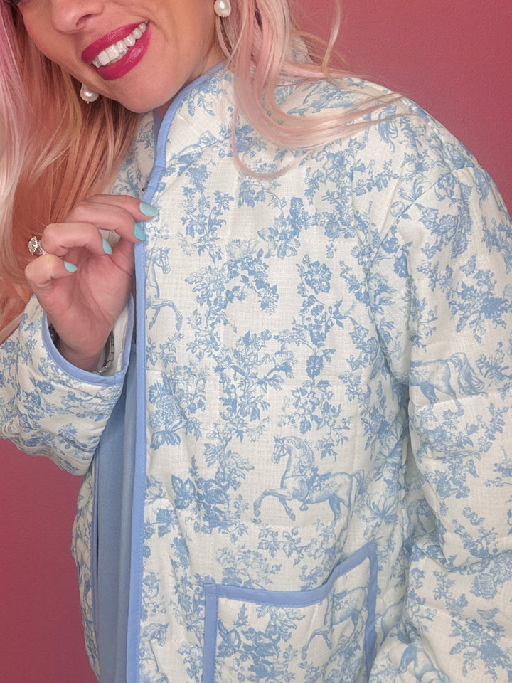 Blue Reign Padded Quilted Jacket