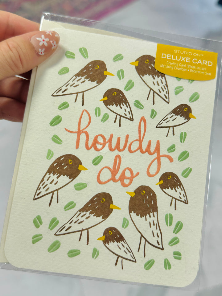 Howdy Deluxe Greeting Card