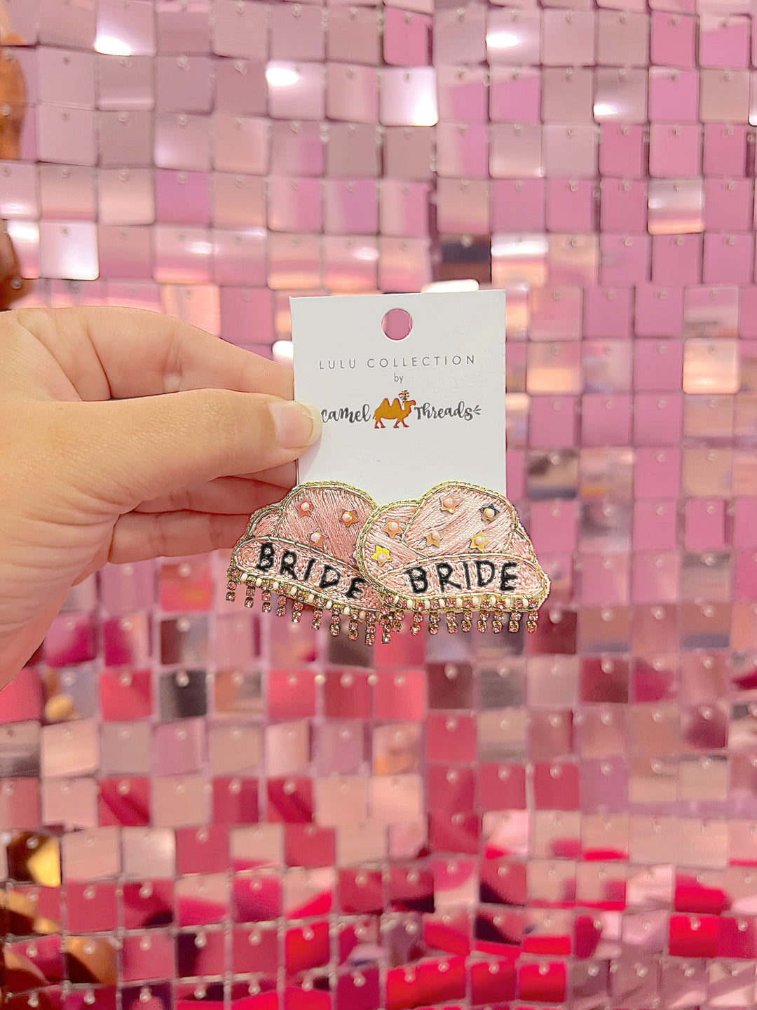 Bride Rhinestone Cowgirl Earrings