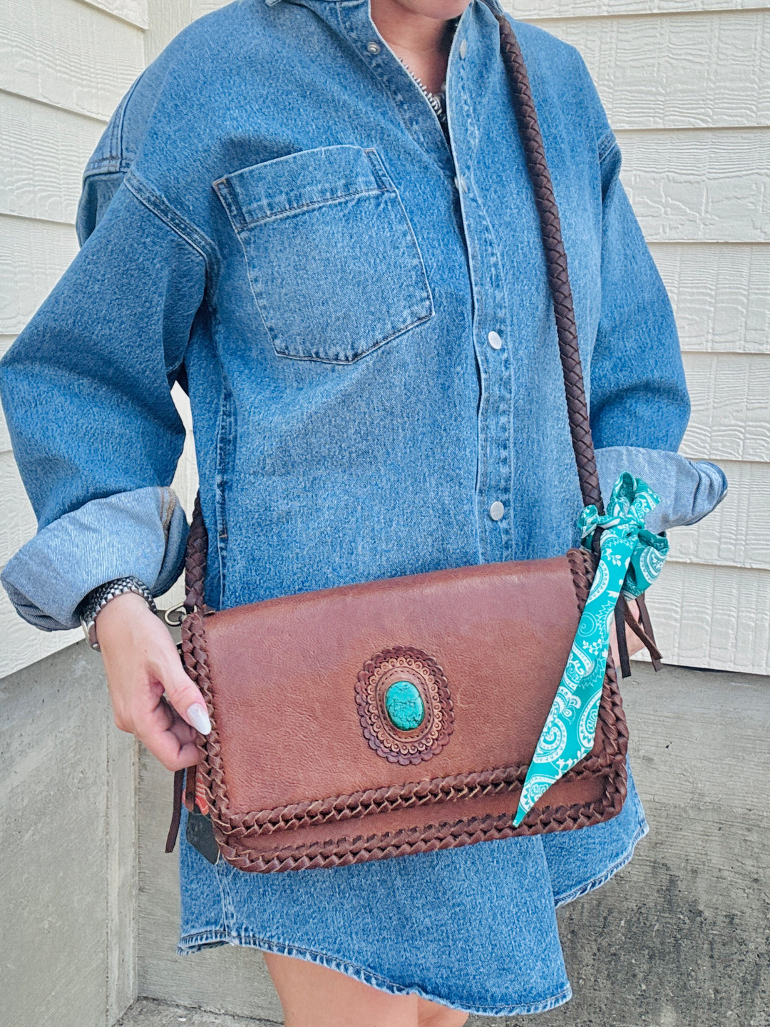 Full Grain Leather Crossbody Bag