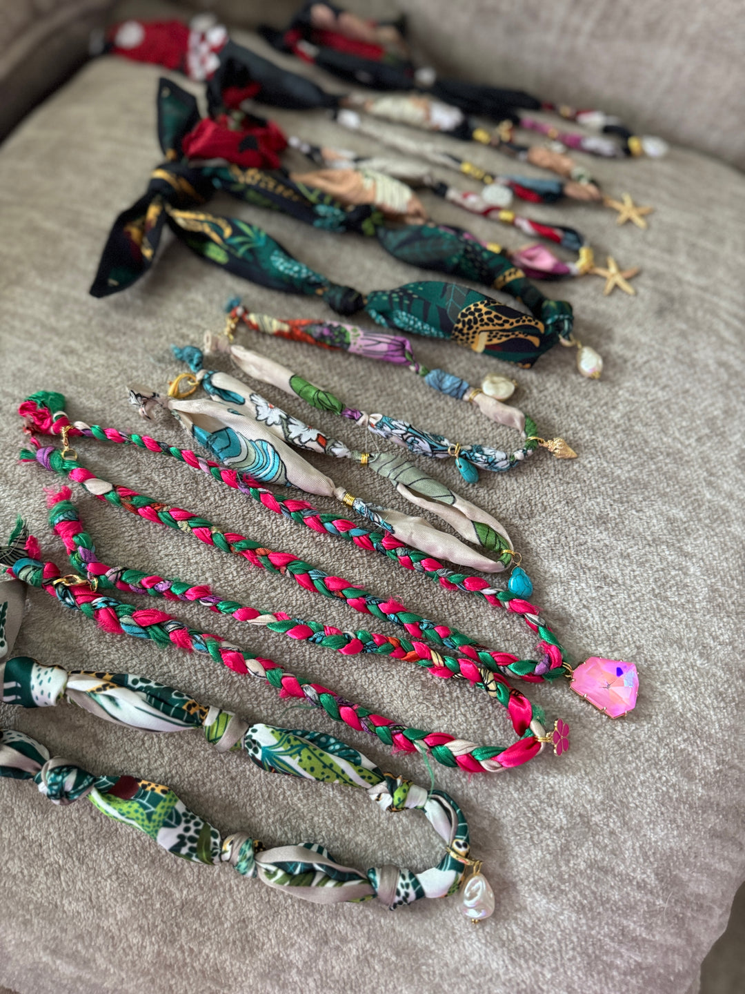 Bandana Scarf Charm Necklace