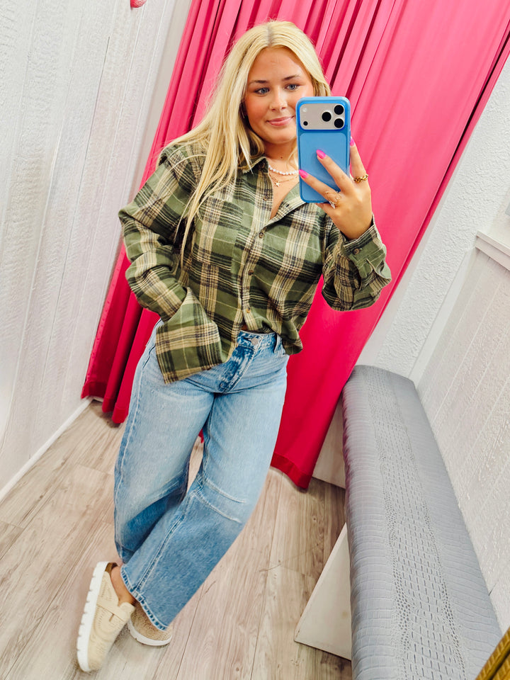 The Frannie Flannel Top