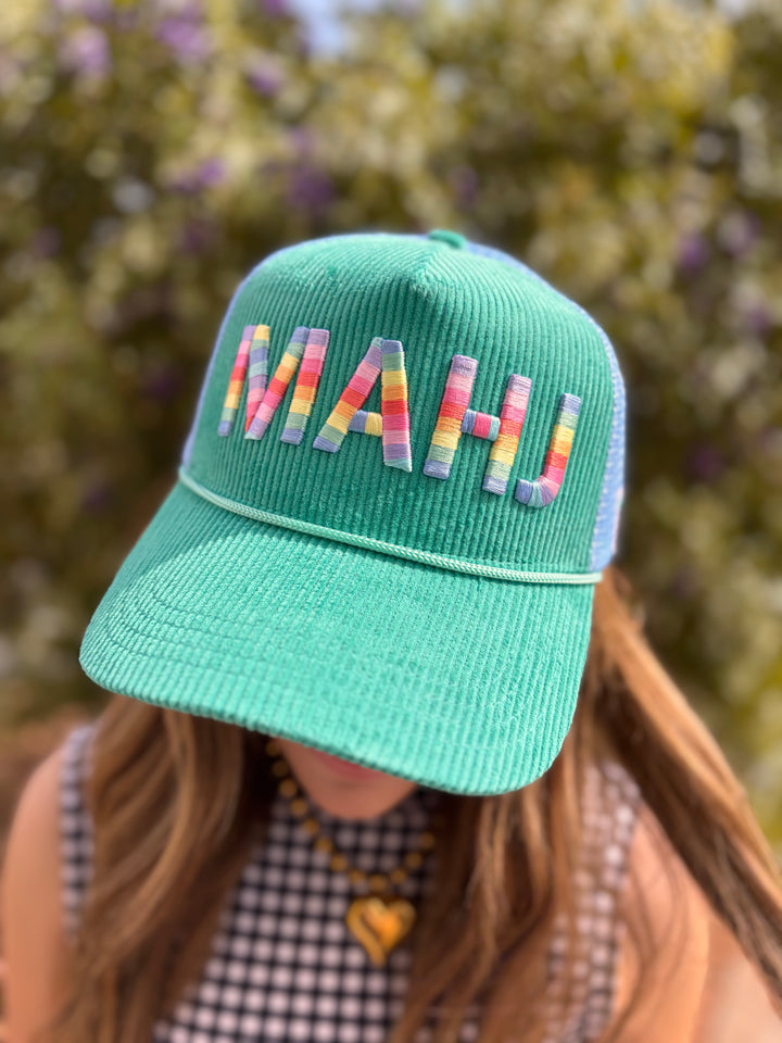 Mahjong Corduroy Trucker Hat