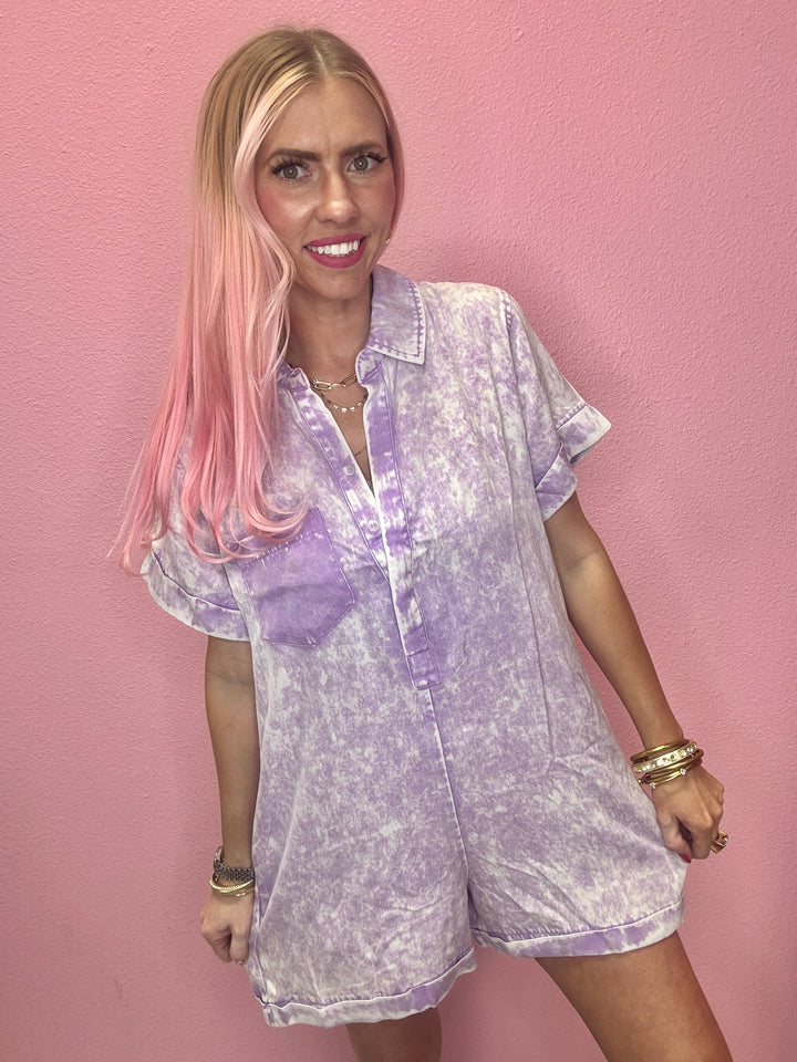 The Sophie Lilac Romper