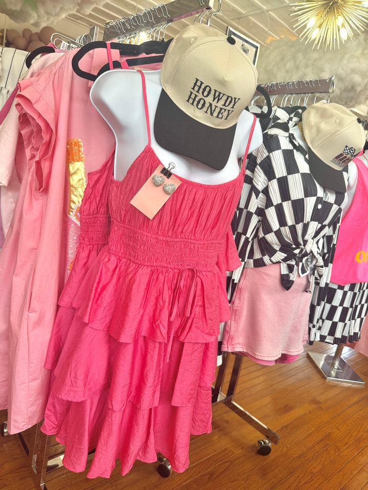 The Fuchsia Breeze Mini Dress