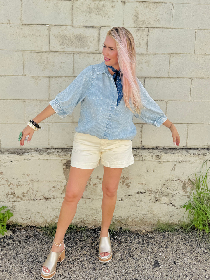Salt Air & Chambray Days Top
