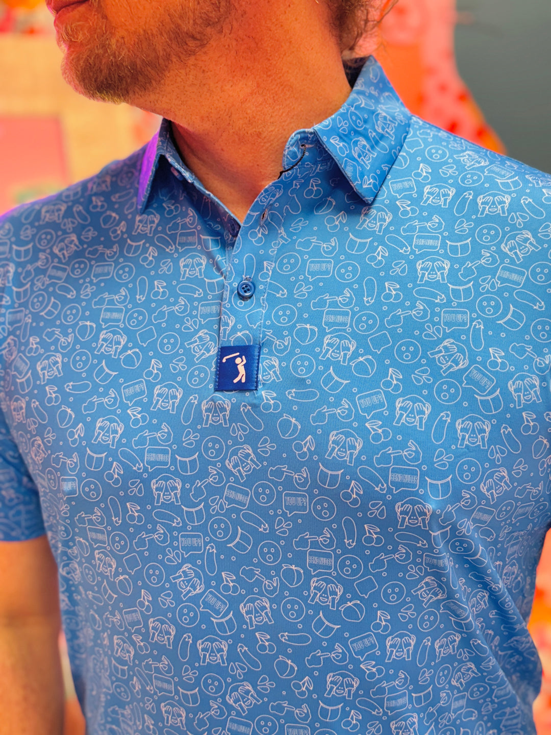 Risky Texts Men’s Polo Shirt