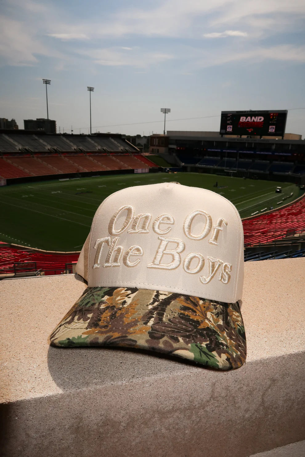 One Of The Boys Camo Trucker Hat