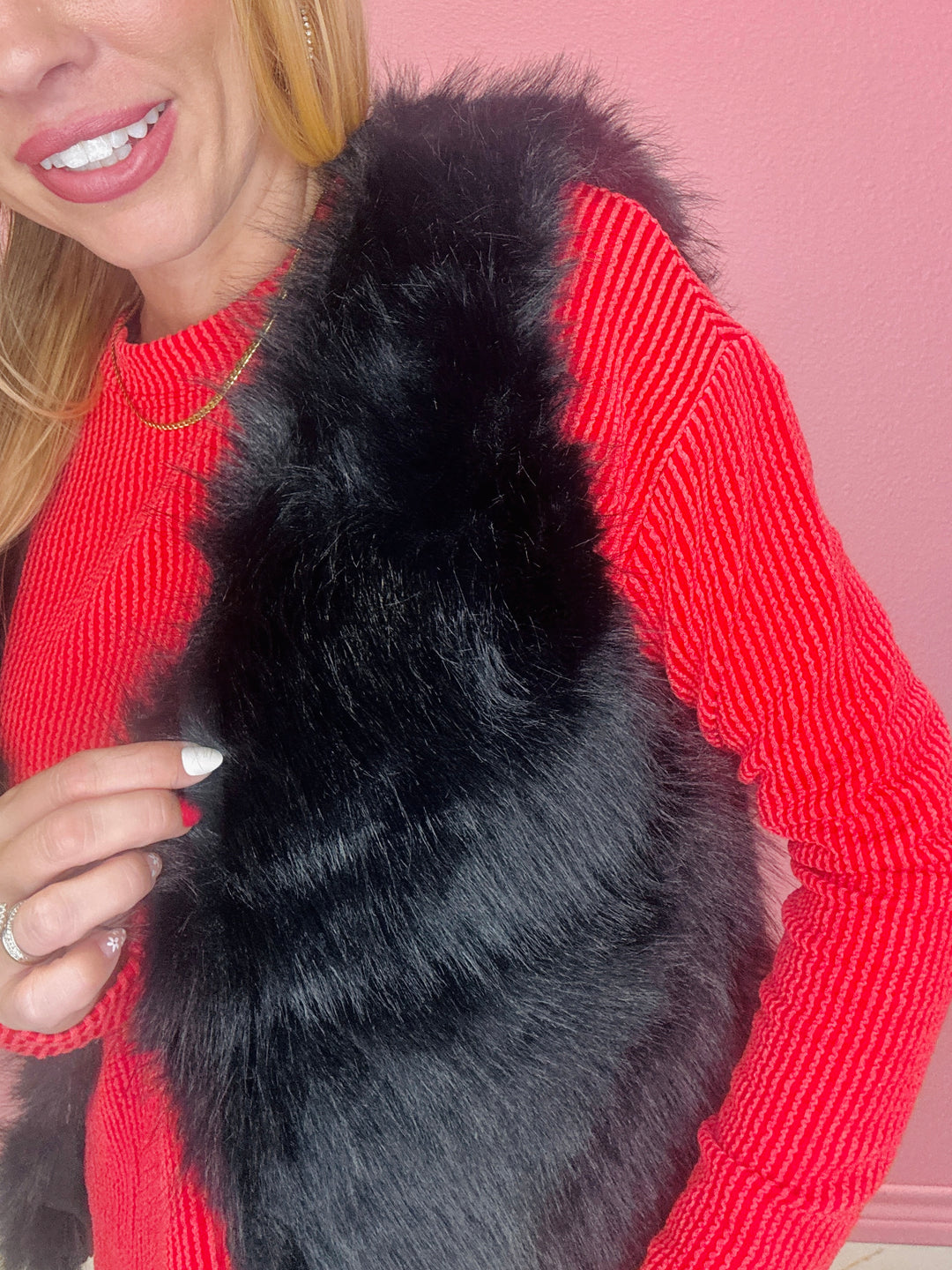 The Faux Fabuluxe Vest