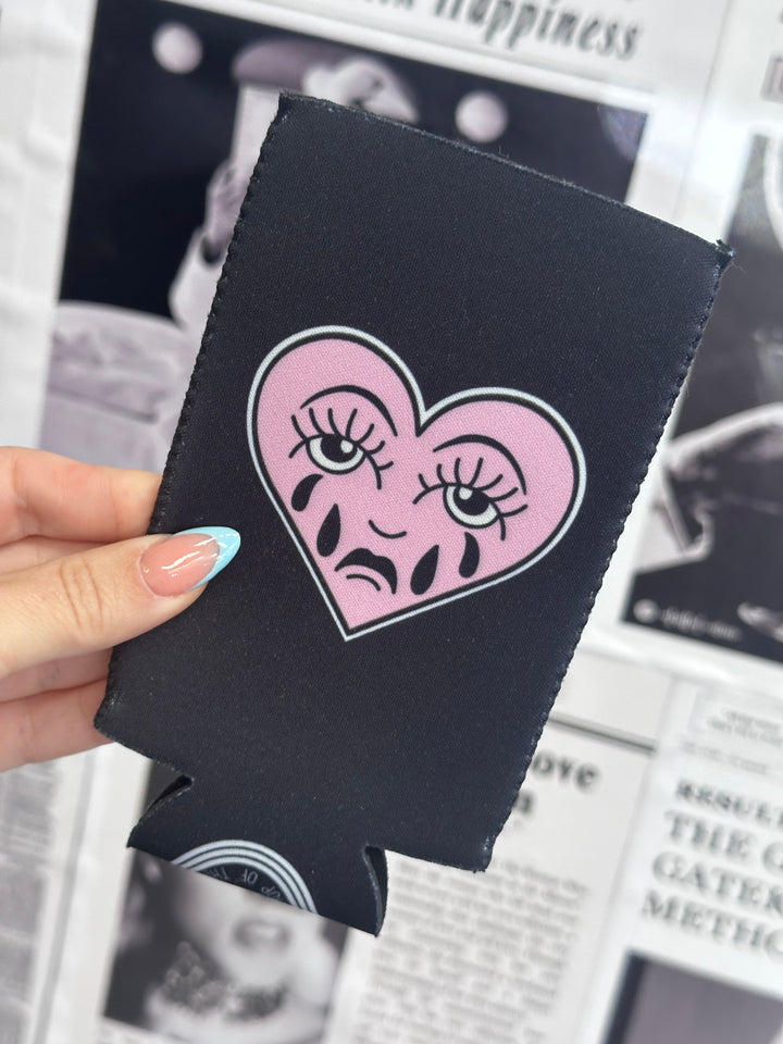 Crying Heart Seltzer Koozie