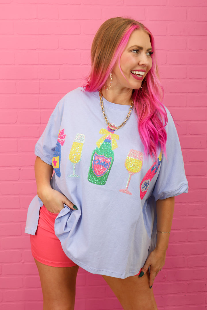 Champagne Sequin Top