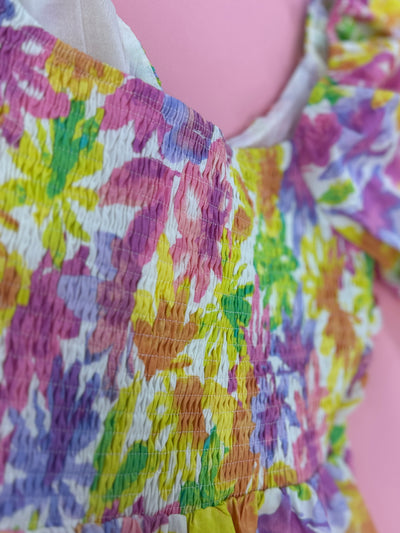 The Denise Sweetheart Floral Dress