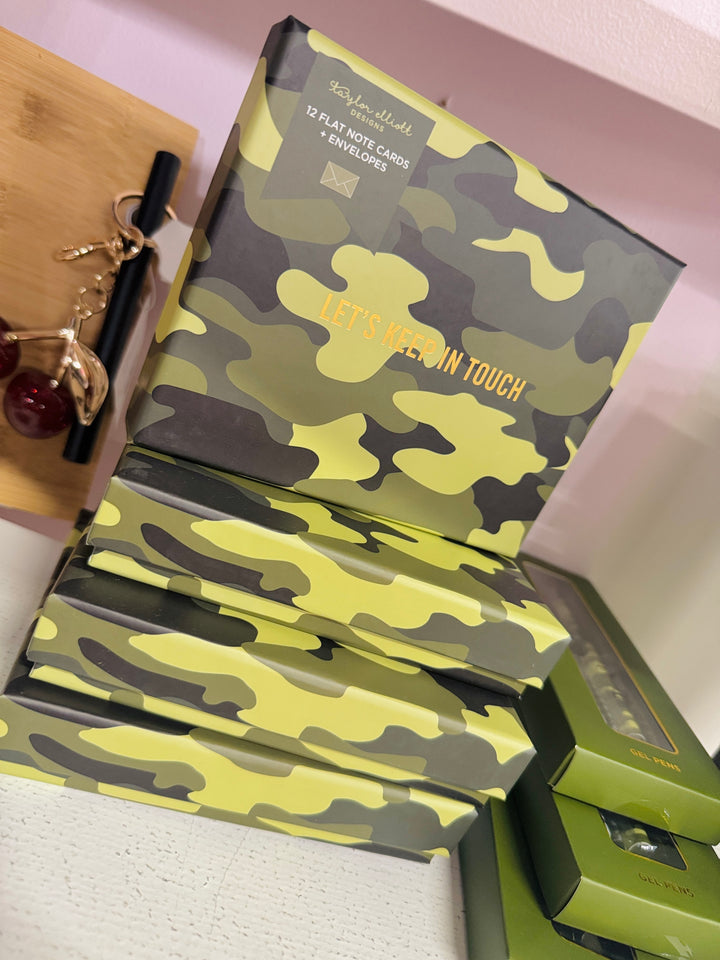 Camo & Gingham Boxed Greeting Cards