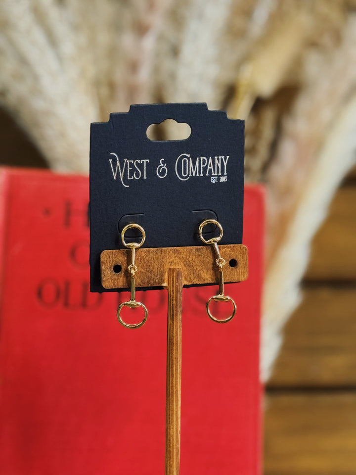 Dainty Horsebit Earrings