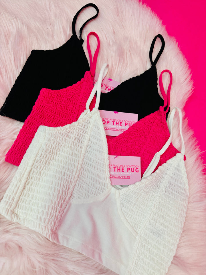 The Tiffani Smocked Bralette