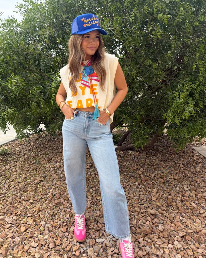The Sunny Day Barrel Jeans