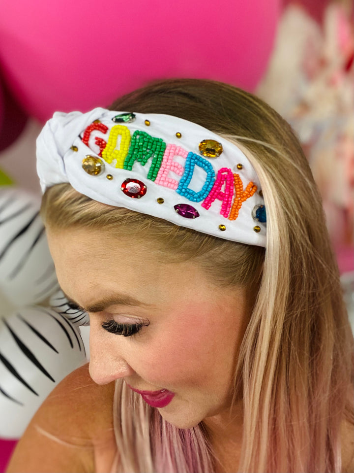 Game Day Seed Bead Headband