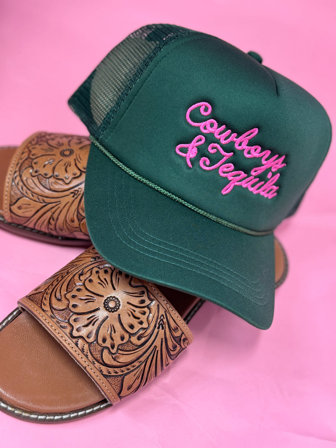 The Winnie Leather Slides