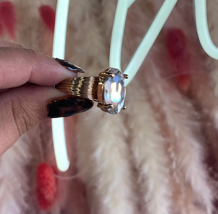 The Mackenzie Oval Rhinestone Ring