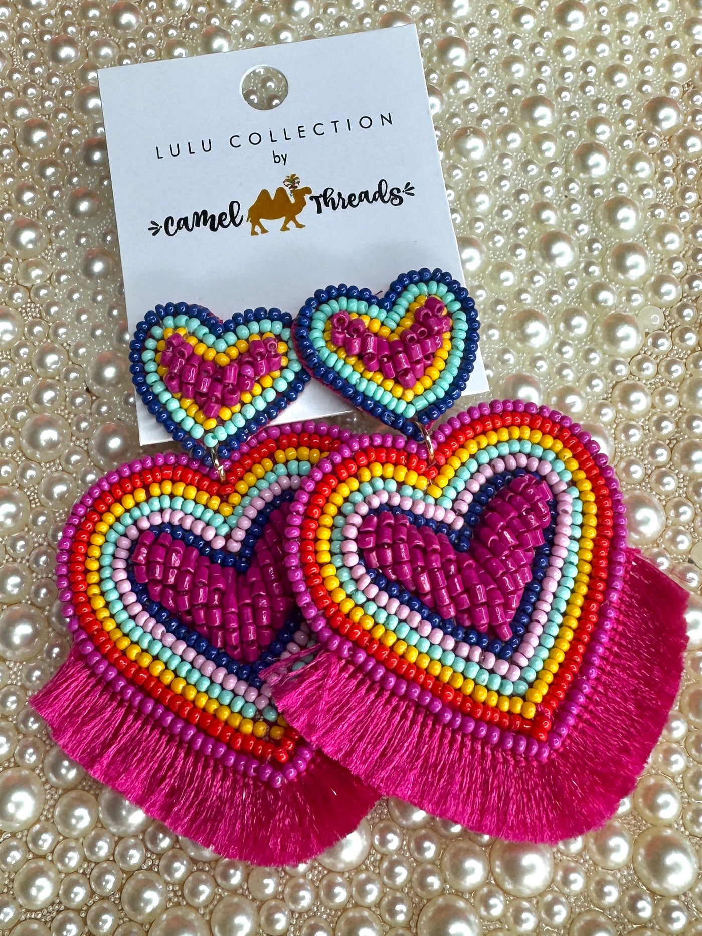 Rainbow Heart Earrings