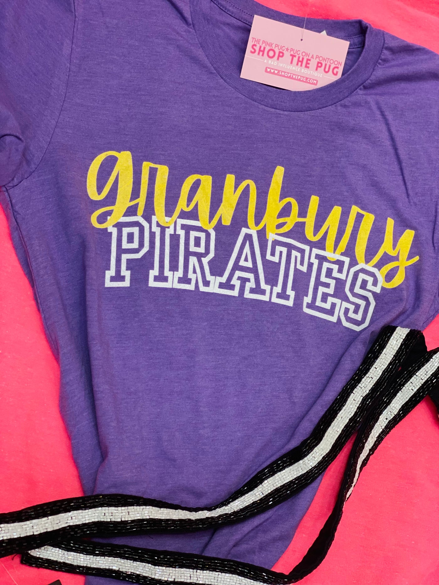 Granbury Pirates Purple Tee