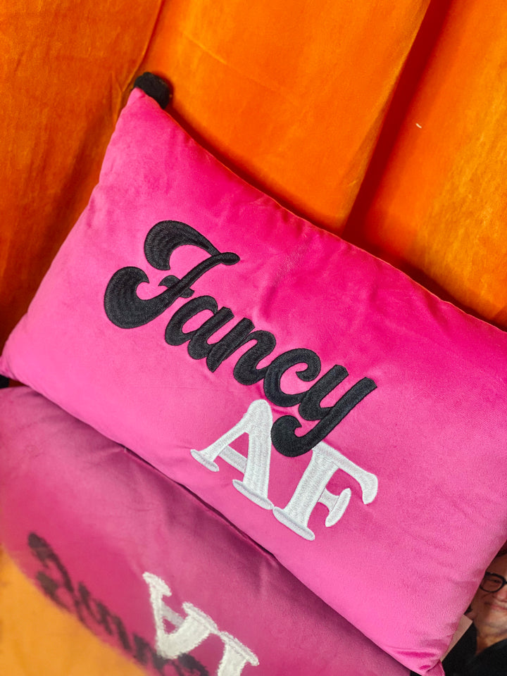 Fancy AF Velvet Pillow