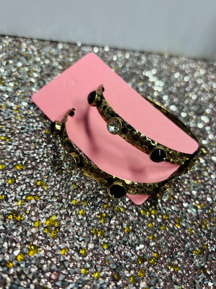 Rhinestone Cowgirl Hoop Earring