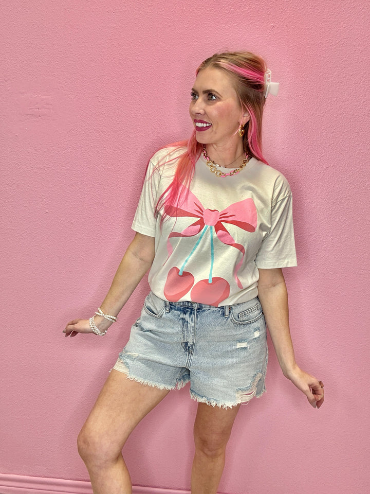 Girls Girl Cherry Graphic Tee