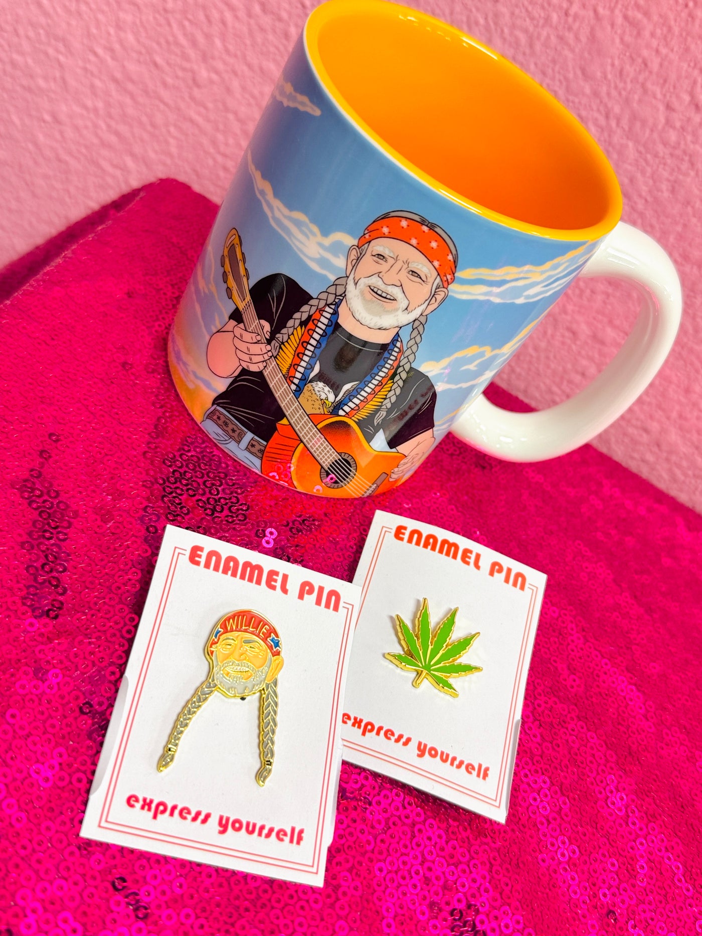 Willie Nelson Pin