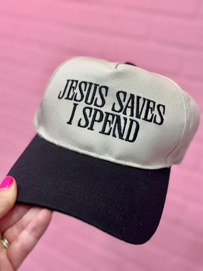 Jesus Saves I Spend Trucker Hat