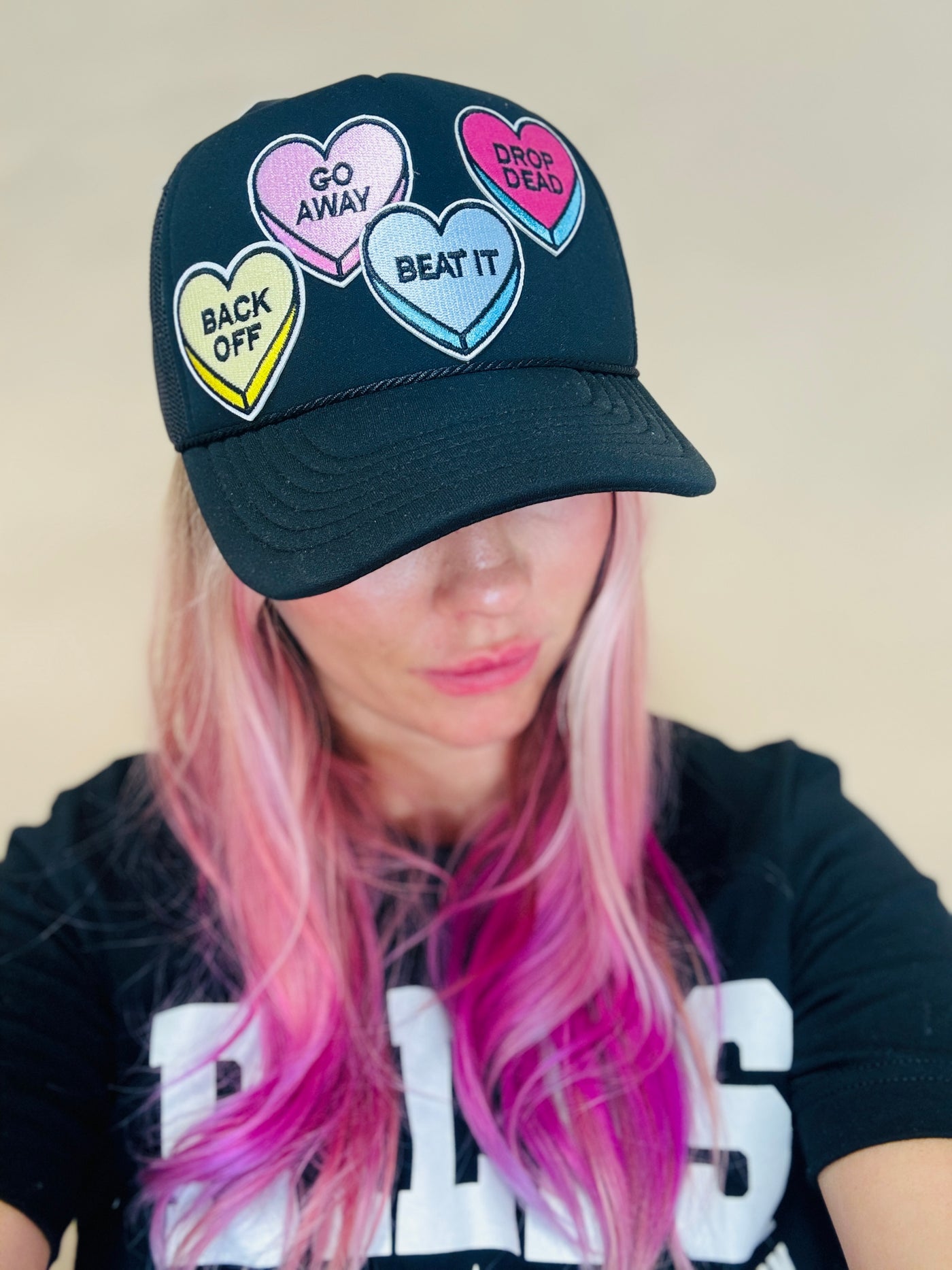 Salty Convo Hearts Trucker Hat