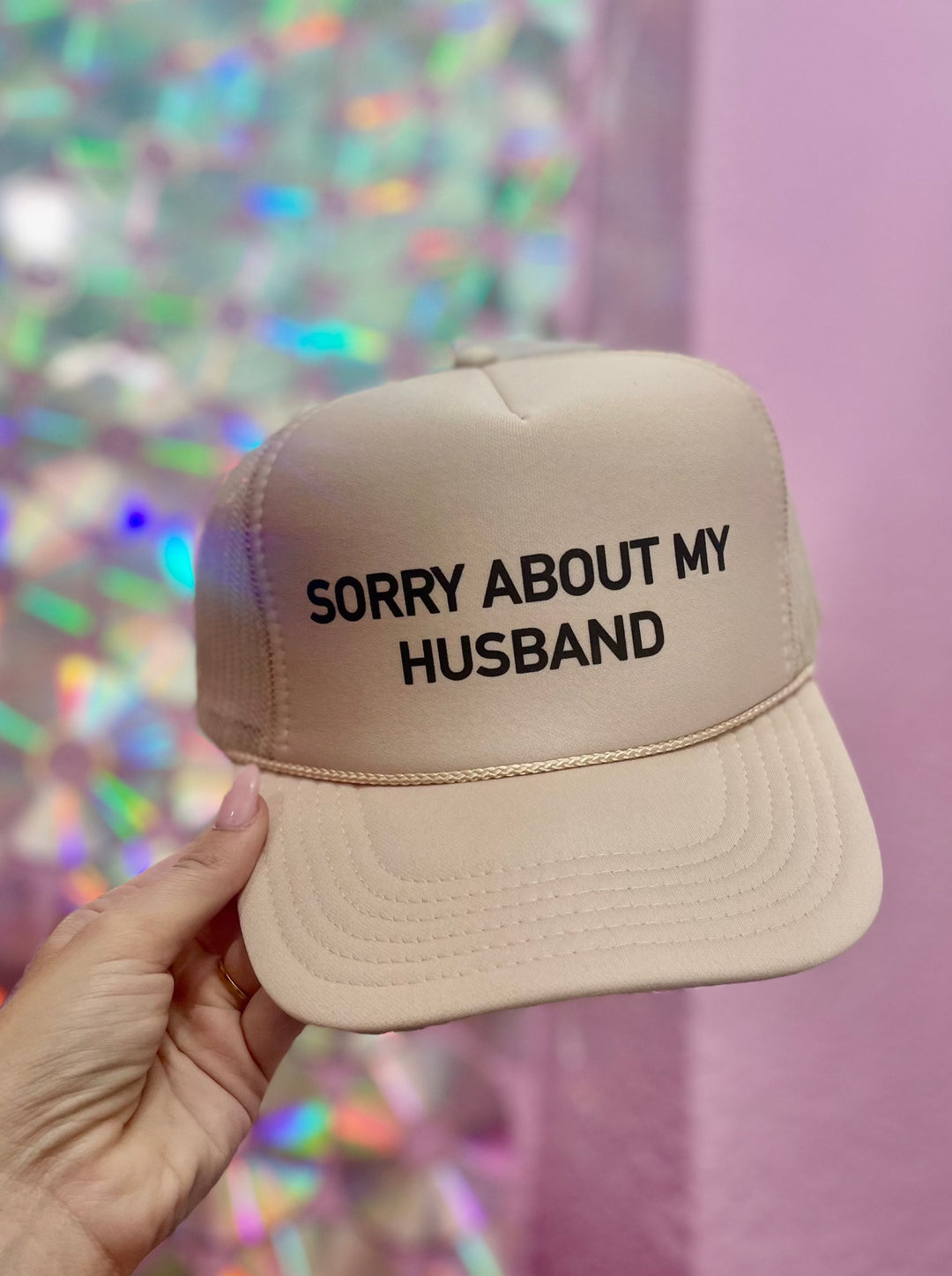 Sorry About My Husband Trucker Hat