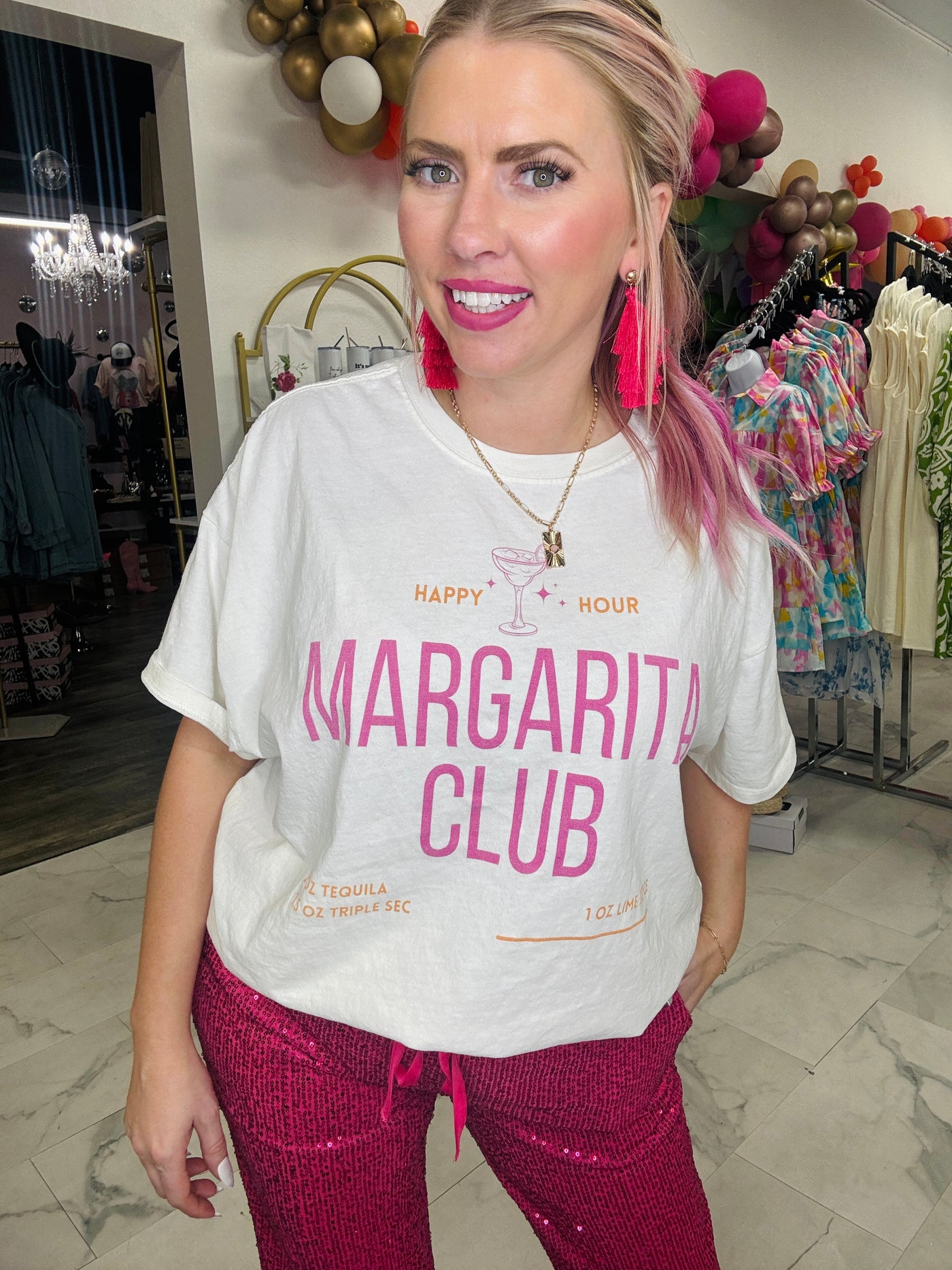 Margarita Club Oversized Tee