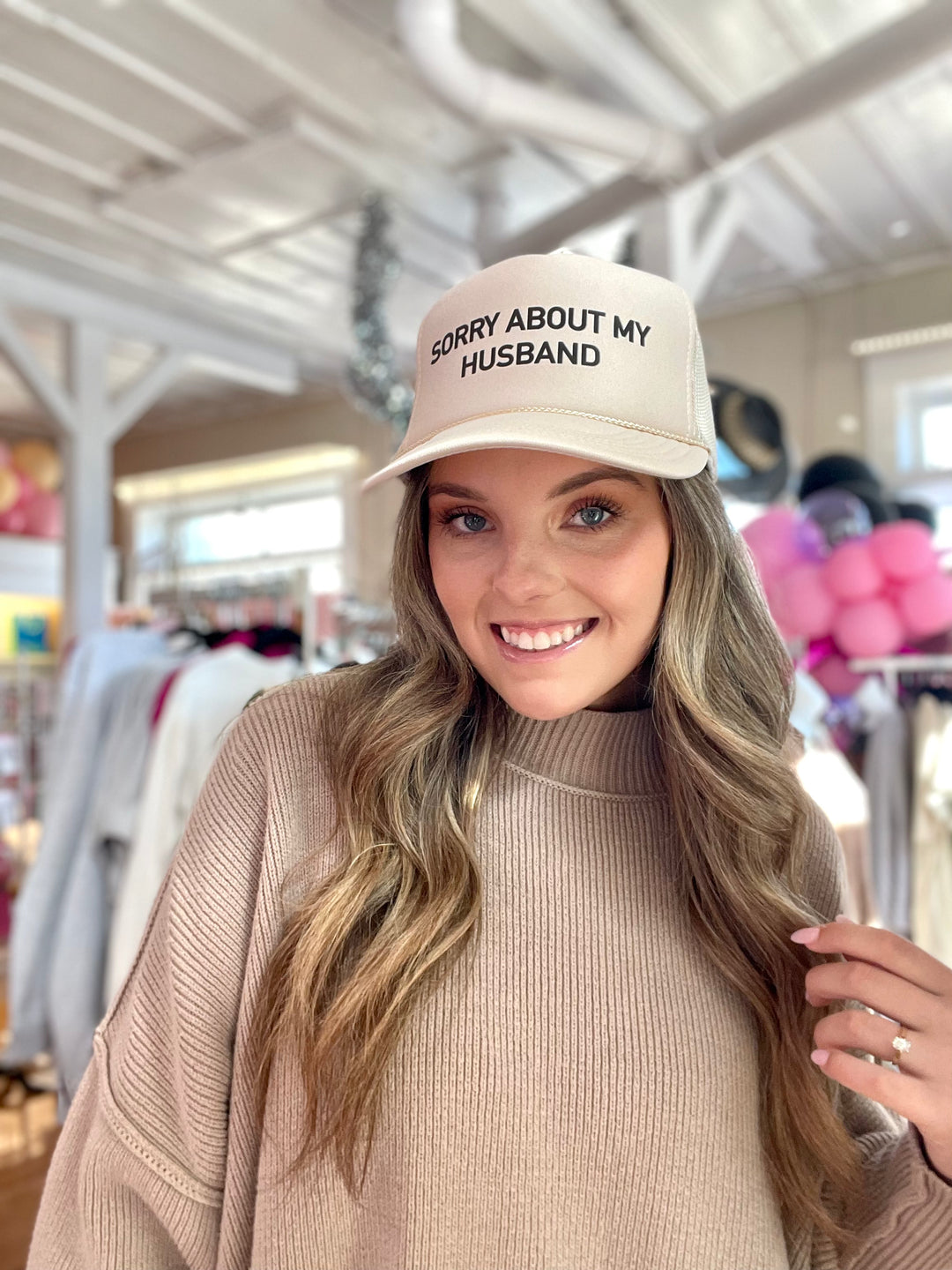 Sorry About My Husband Trucker Hat
