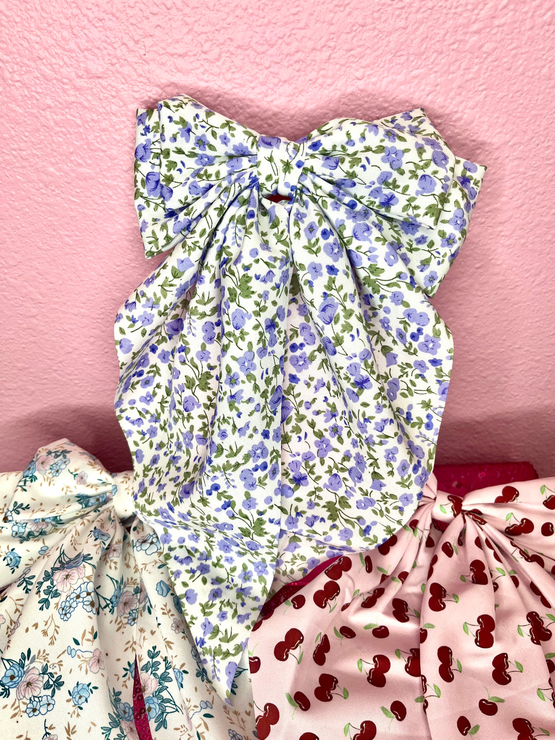 The Bella Floral Bow Clip