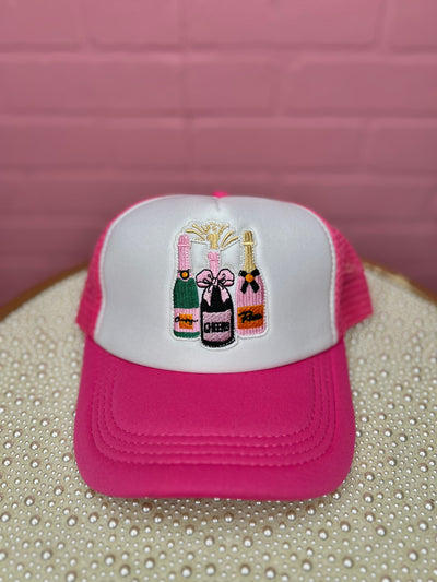 A Touch Of Bubbly Champagne Trucker Hat