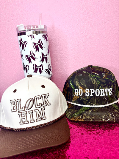 Block Him Football Trucker Hat