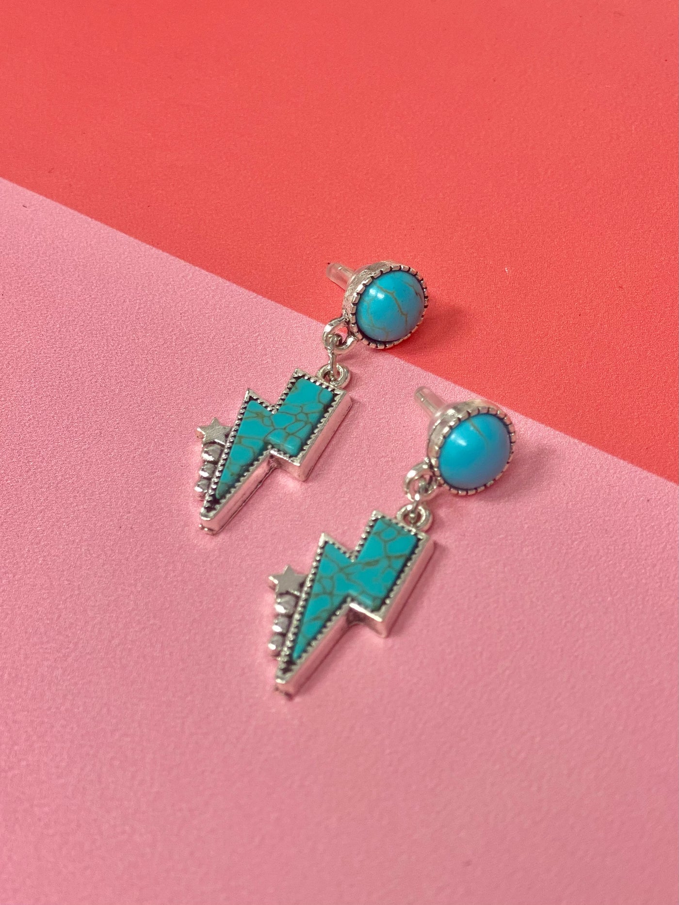 Lightning Bolt Dangle Earrings