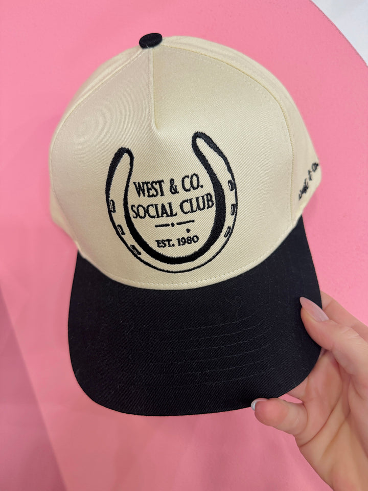 West & Co Social Club Vintage Hat