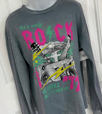 Rock N Roll Graphic Longsleeve Tee