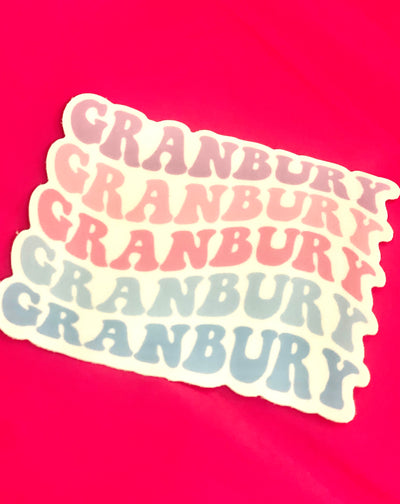 Granbury Retro Sticker