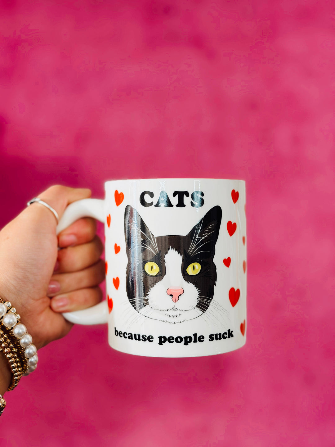 Cats Because People Suck Mug