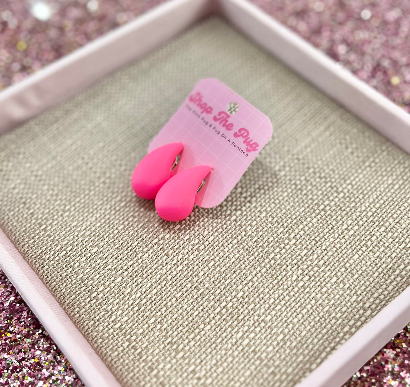 The Leila Pink Drop Earrings