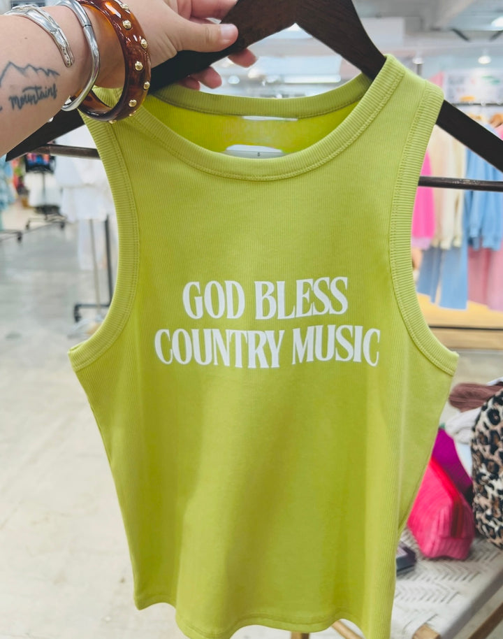 God Bless Country Music Tank