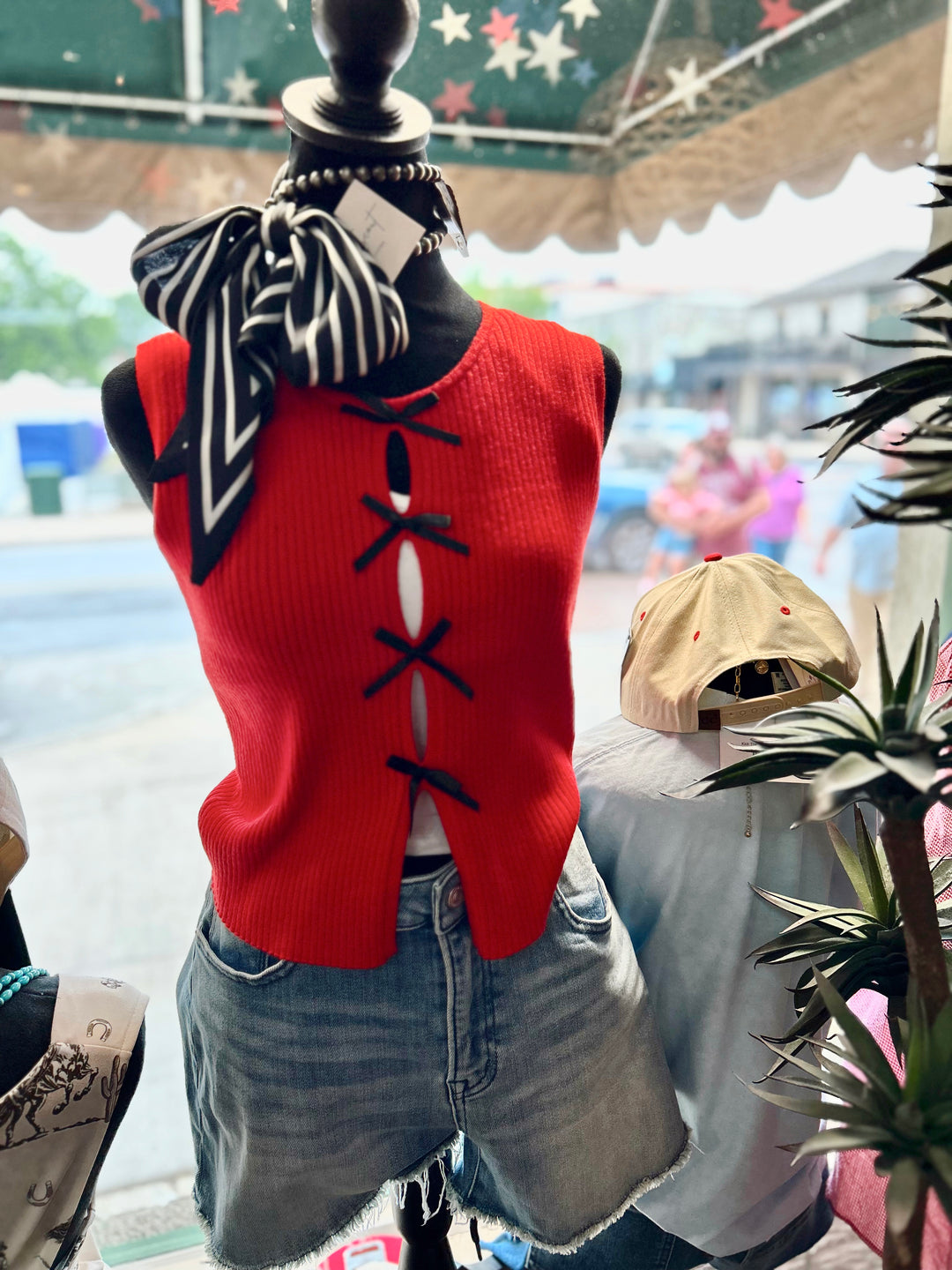 The Bella Bow Knit Vest