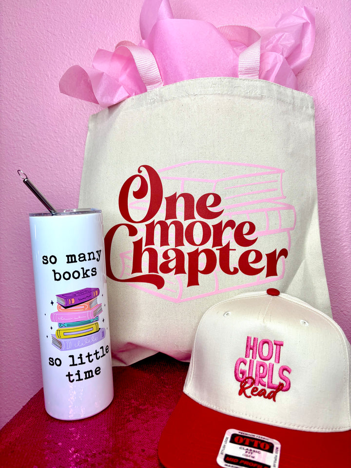 One More Chapter Canvas Tote