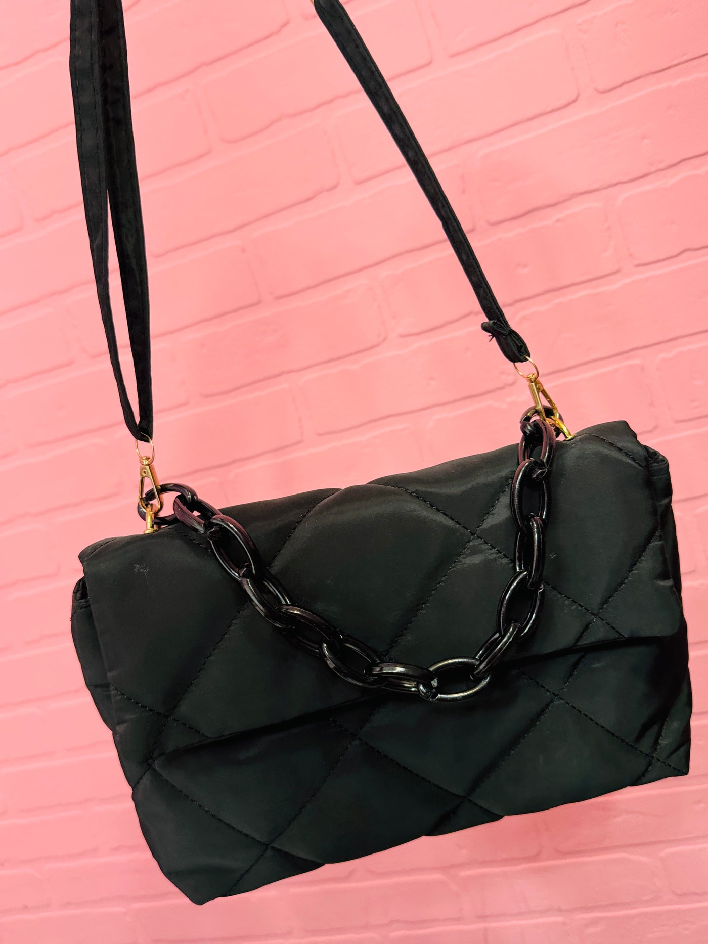 Black Quilted Bag