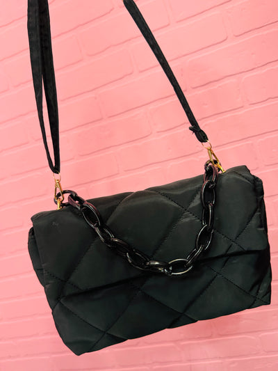 Black Quilted Bag